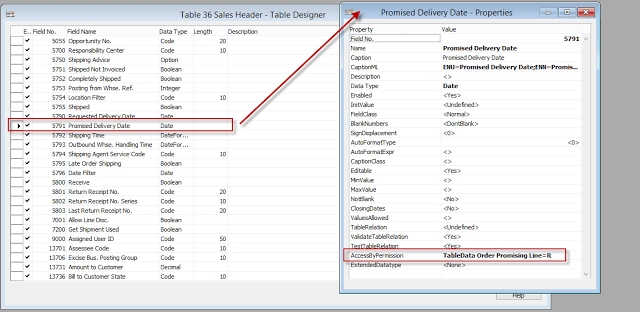 Field Level Security in NAV 2016